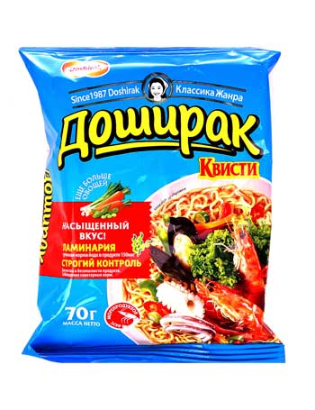 Доширак с морепродуктами, калорийность