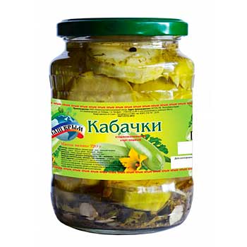 Консервированные кабачки, калорийность