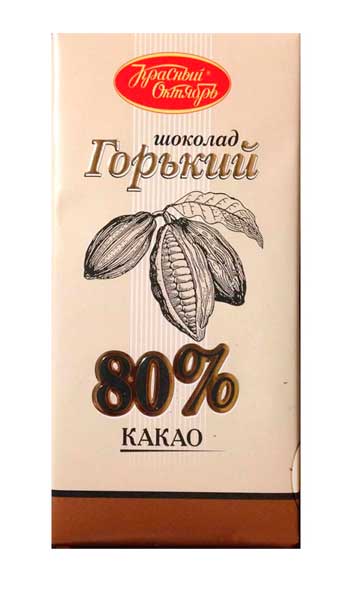 Калорийность горького шоколада 80 процентов какао