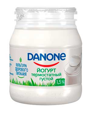 Йогурт Данон (Danone), калорийность